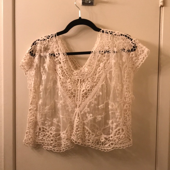 Sheer lace top - great for festivals! - Picture 2 of 3